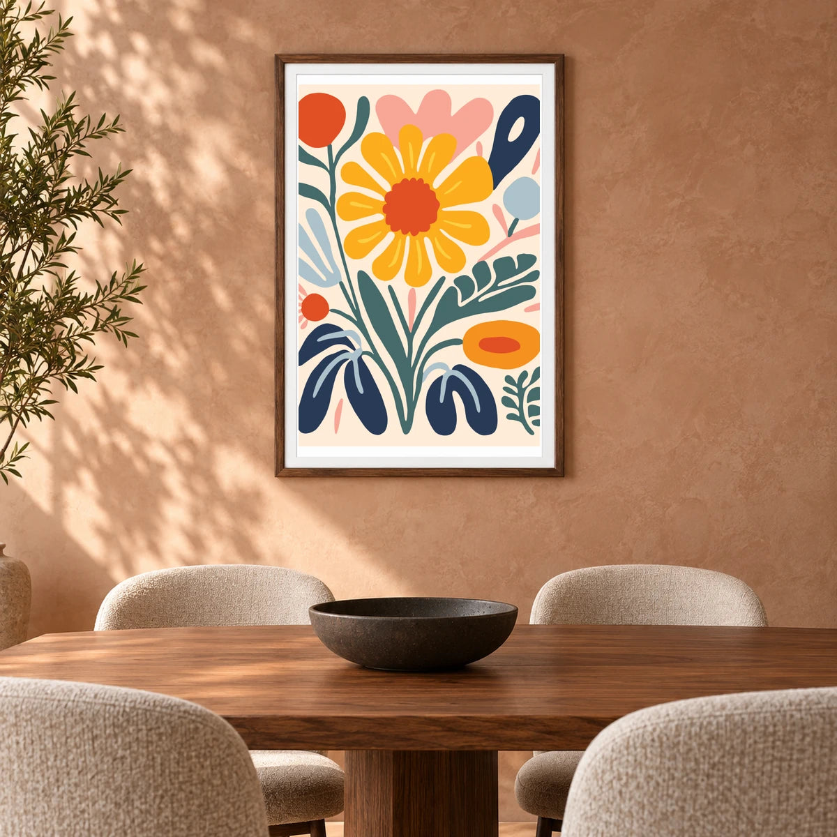 Flower Print XLVIII — Flower & Botanical Prints shown in a styled interior