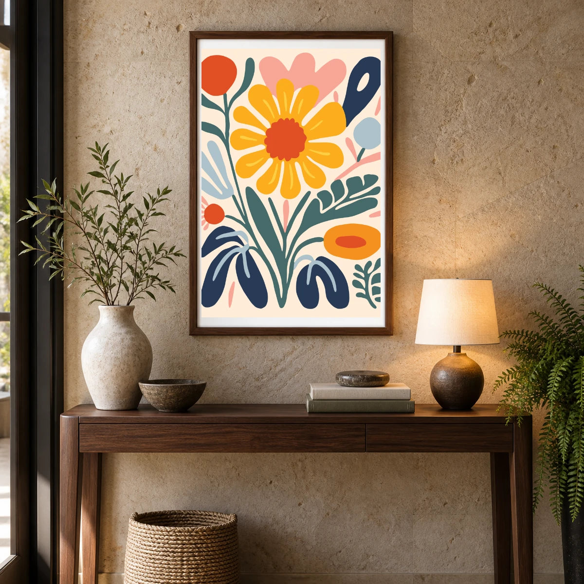 Flower Print XLVIII — Flower & Botanical Prints shown in a styled interior