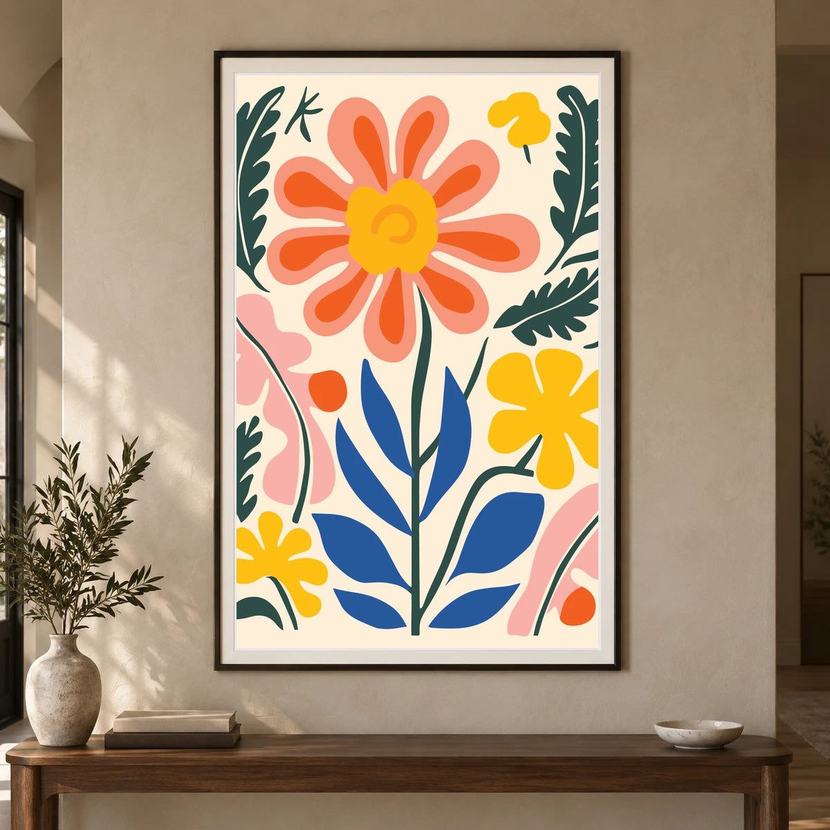 Flower Print XLIX — Flower & Botanical Prints shown in a styled interior