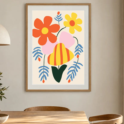 Flower Print L — Flower & Botanical Prints shown in a styled interior