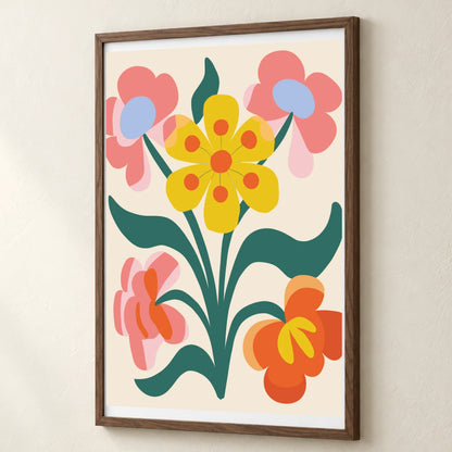 Flower Print LI — Flower & Botanical Prints flower & botanical prints print by SaamCrafts