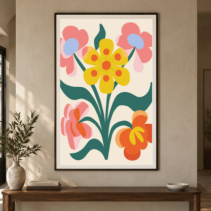 Flower Print LI — Flower & Botanical Prints shown in a styled interior