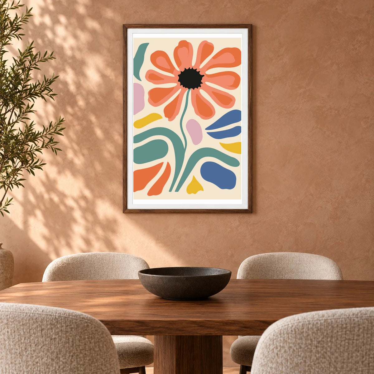 Flower Print LII — Flower & Botanical Prints shown in a styled interior
