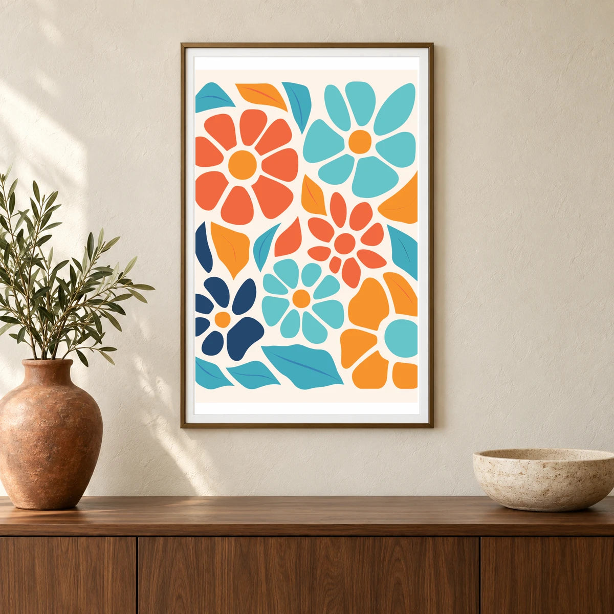Flower Print LIII — Flower & Botanical Prints shown in a styled interior