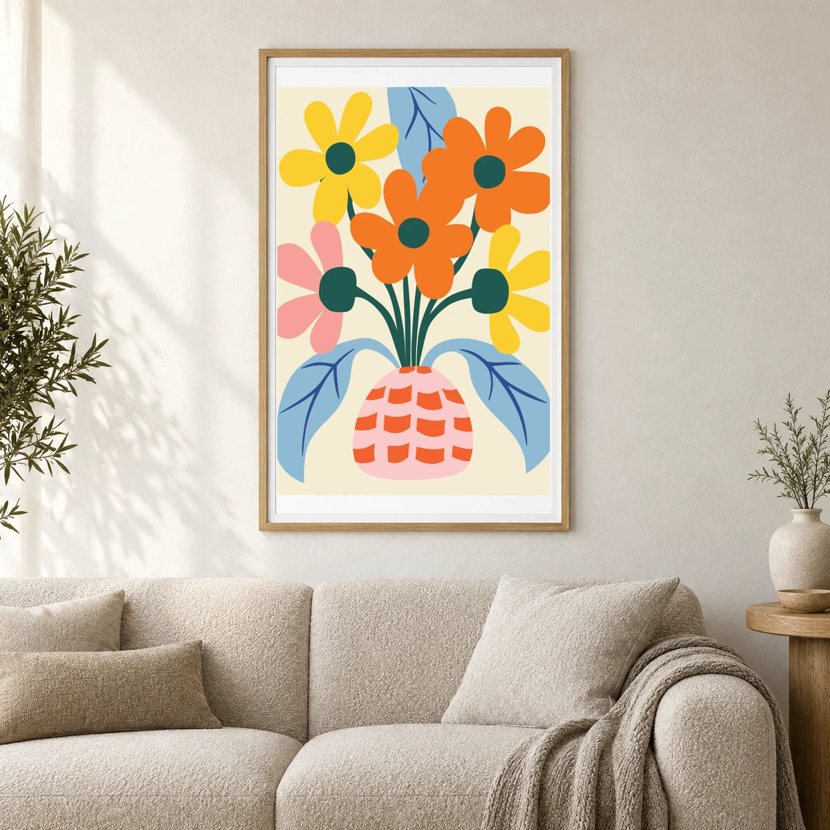 Flower Print LIV — Flower & Botanical Prints shown in a styled interior