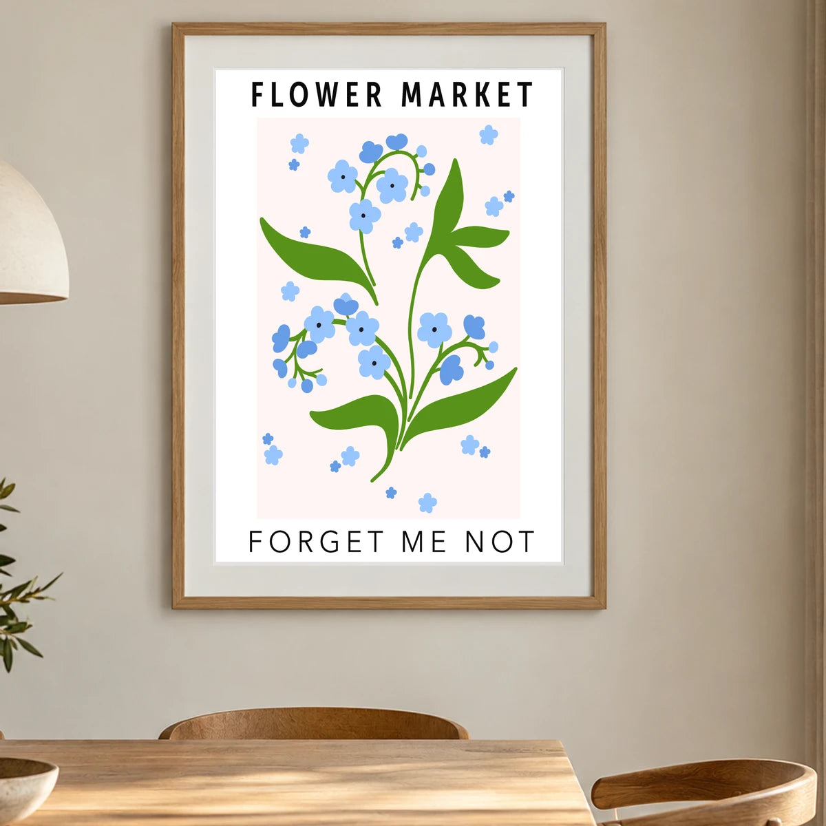 Flower Print LVI — Flower & Botanical Prints shown in a styled interior
