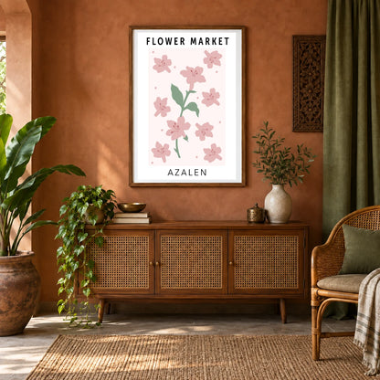 Flower Print LIX — Flower & Botanical Prints shown in a styled interior