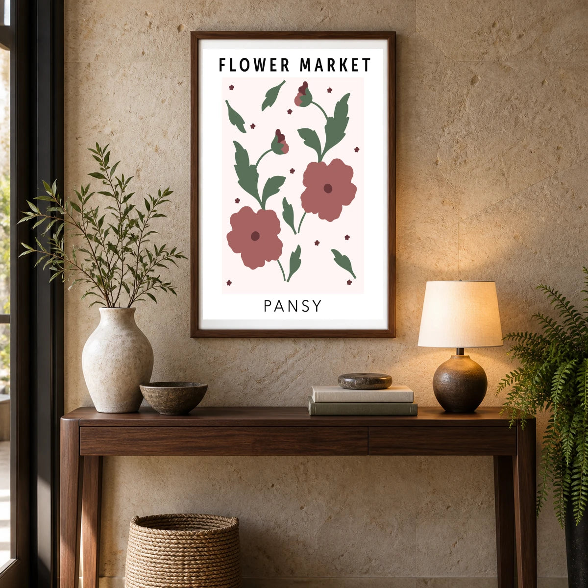 Flower Print LX — Flower & Botanical Prints shown in a styled interior