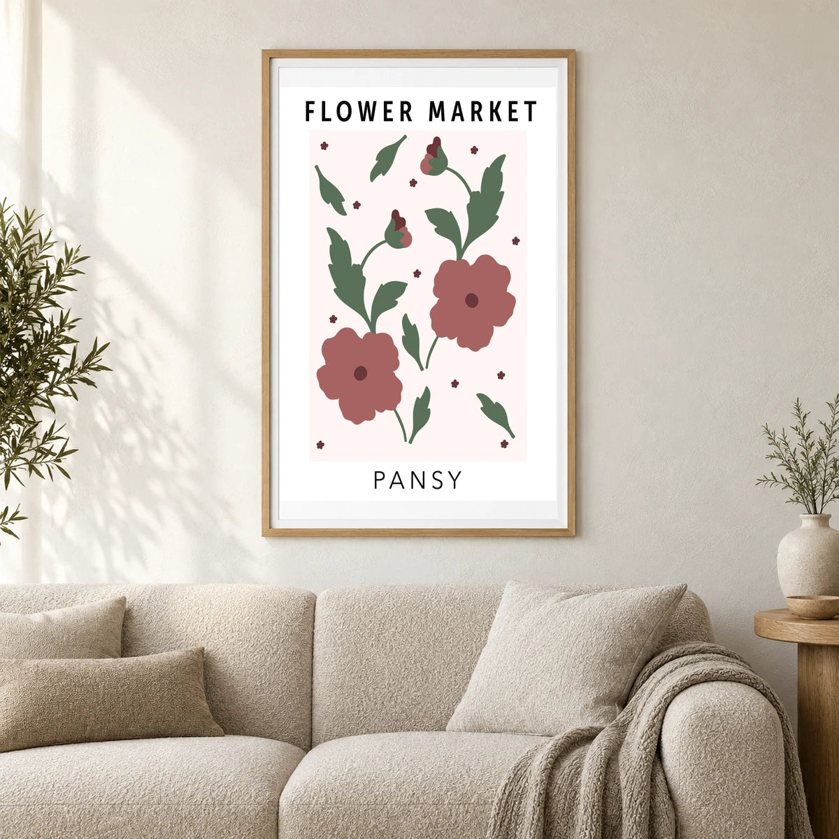 Flower Print LX — Flower & Botanical Prints shown in a styled interior