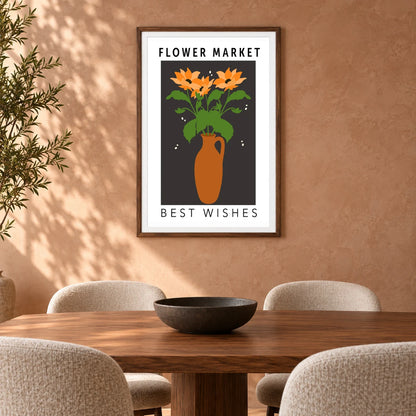 Flower Print LXVI — Flower & Botanical Prints shown in a styled interior