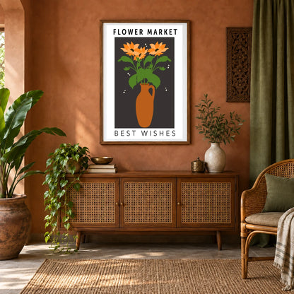 Flower Print LXVI — Flower & Botanical Prints shown in a styled interior