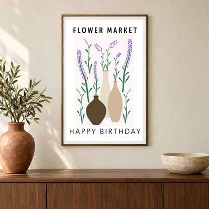 Flower Print LXVII — Flower & Botanical Prints shown in a styled interior