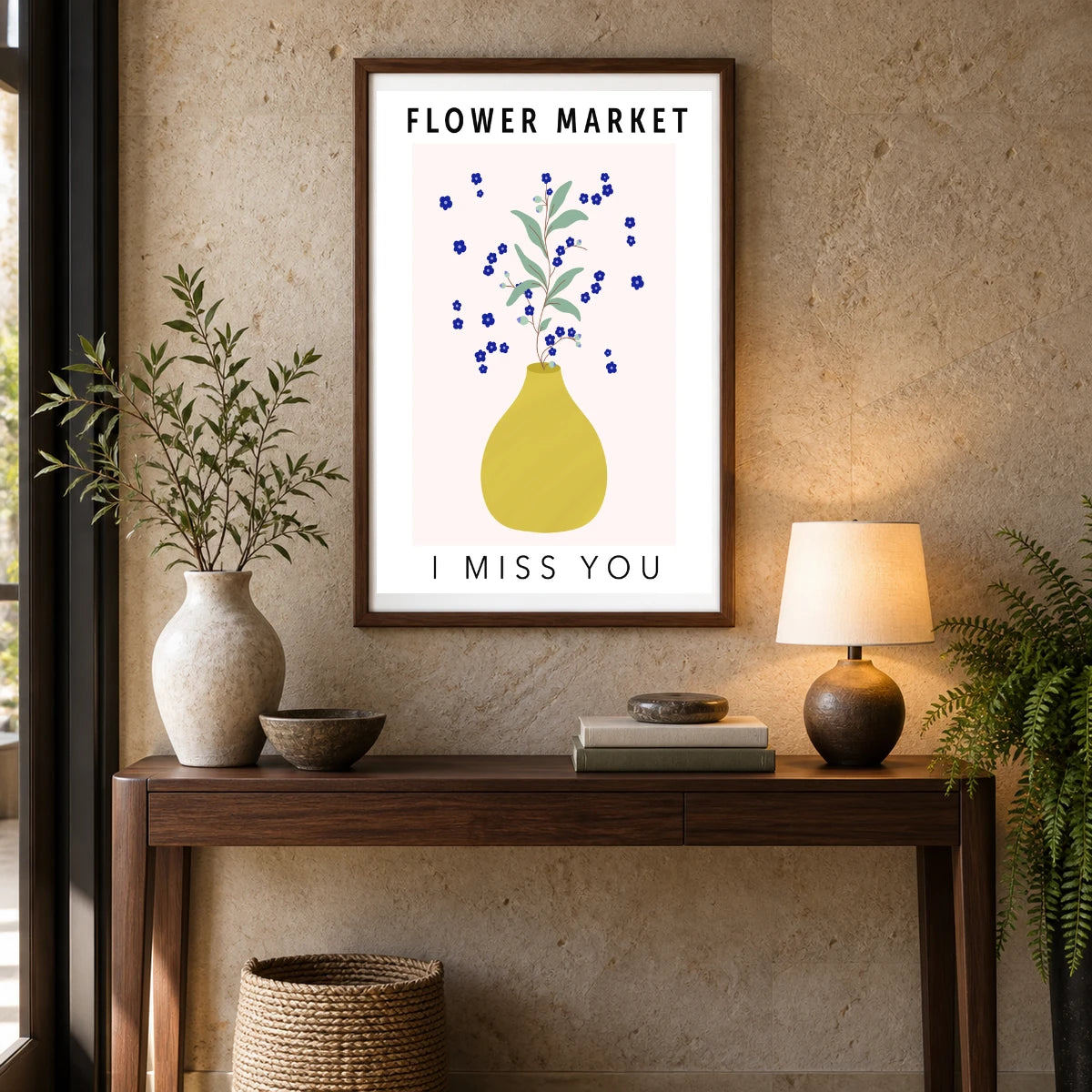 Flower Print LXVIII — Flower & Botanical Prints shown in a styled interior