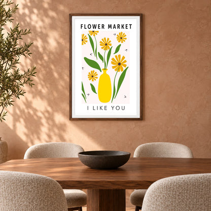 Flower Print LXX — Flower & Botanical Prints shown in a styled interior