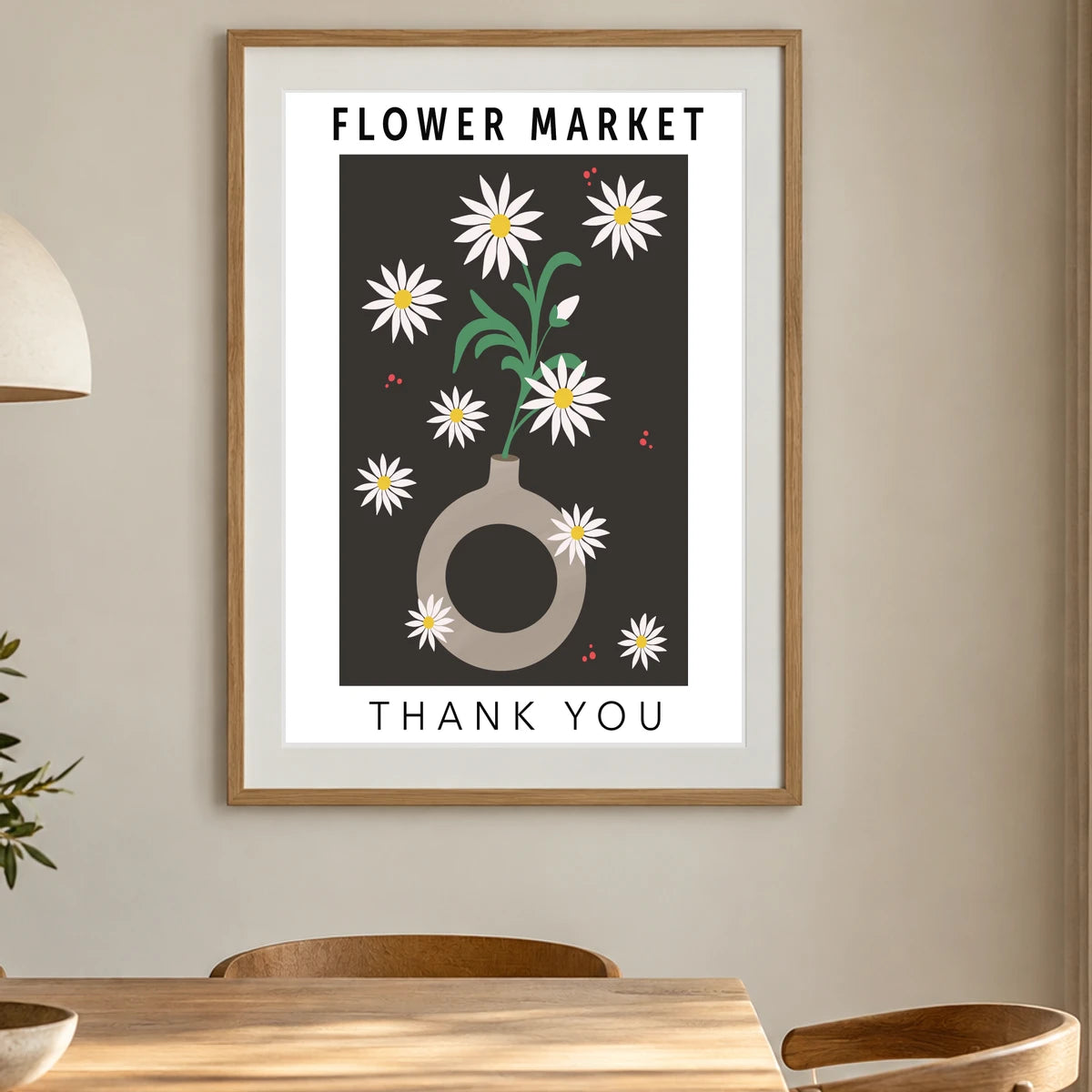 Flower Print LXXI — Flower & Botanical Prints shown in a styled interior