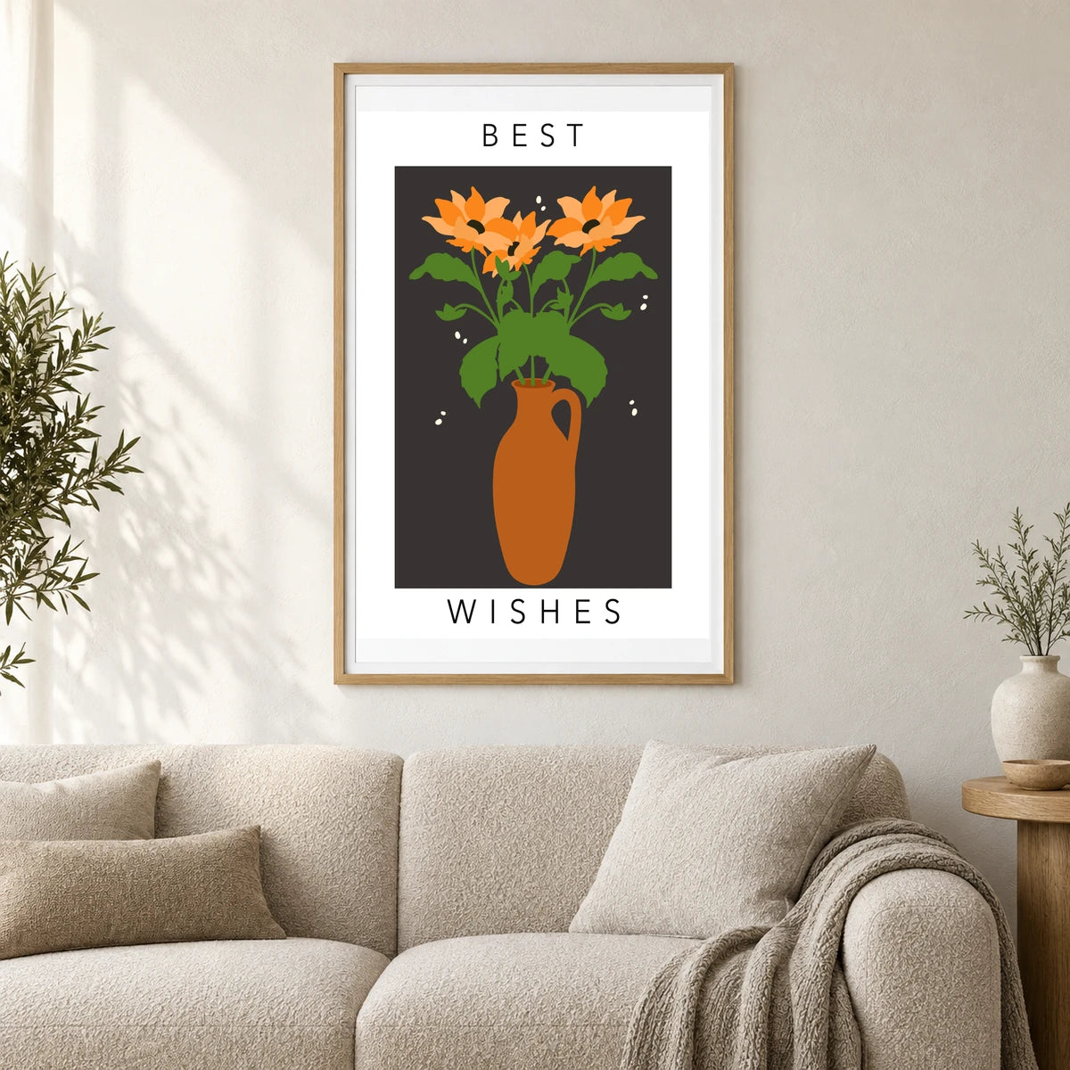 Flower Print LXXII — Flower & Botanical Prints shown in a styled interior