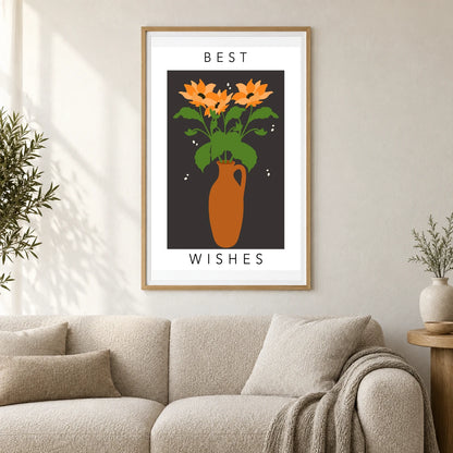 Flower Print LXXII — Flower & Botanical Prints shown in a styled interior