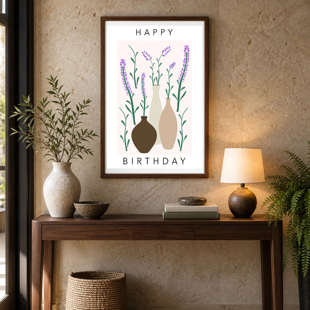 Flower Print LXXIII — Flower & Botanical Prints shown in a styled interior