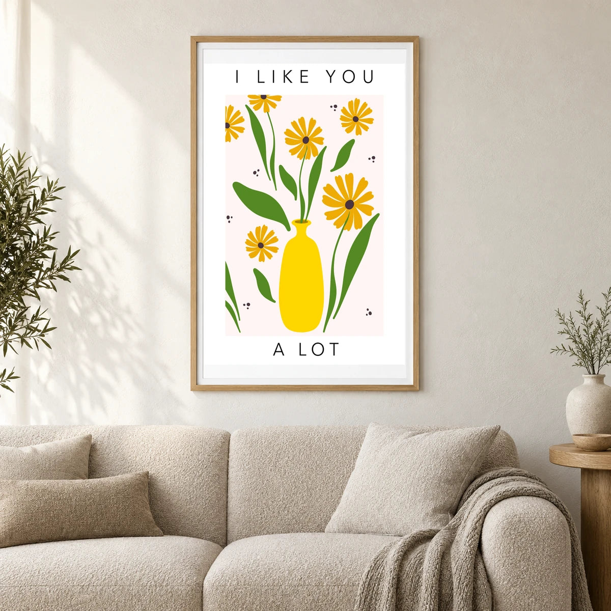 Flower Print LXXV — Flower & Botanical Prints shown in a styled interior