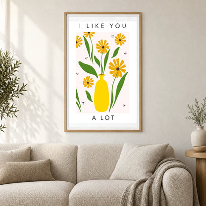 Flower Print LXXV — Flower & Botanical Prints shown in a styled interior