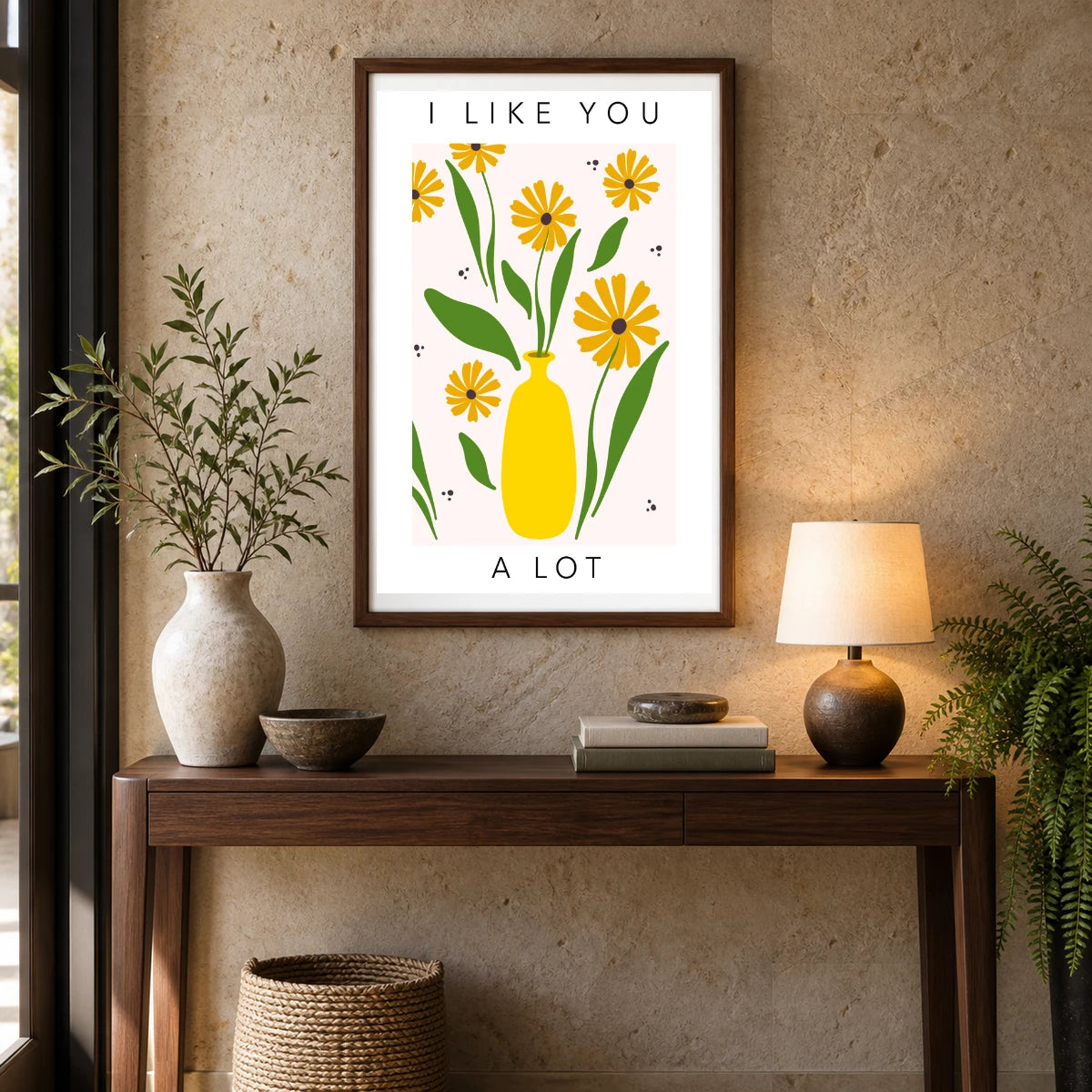 Flower Print LXXV — Flower & Botanical Prints shown in a styled interior