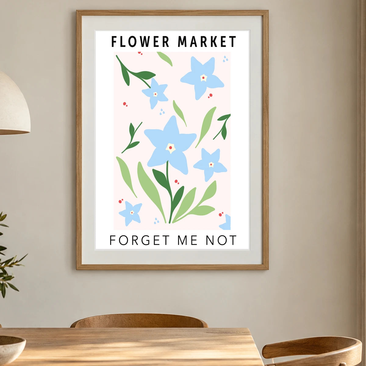 Flower Print LXXVIII — Flower & Botanical Prints shown in a styled interior