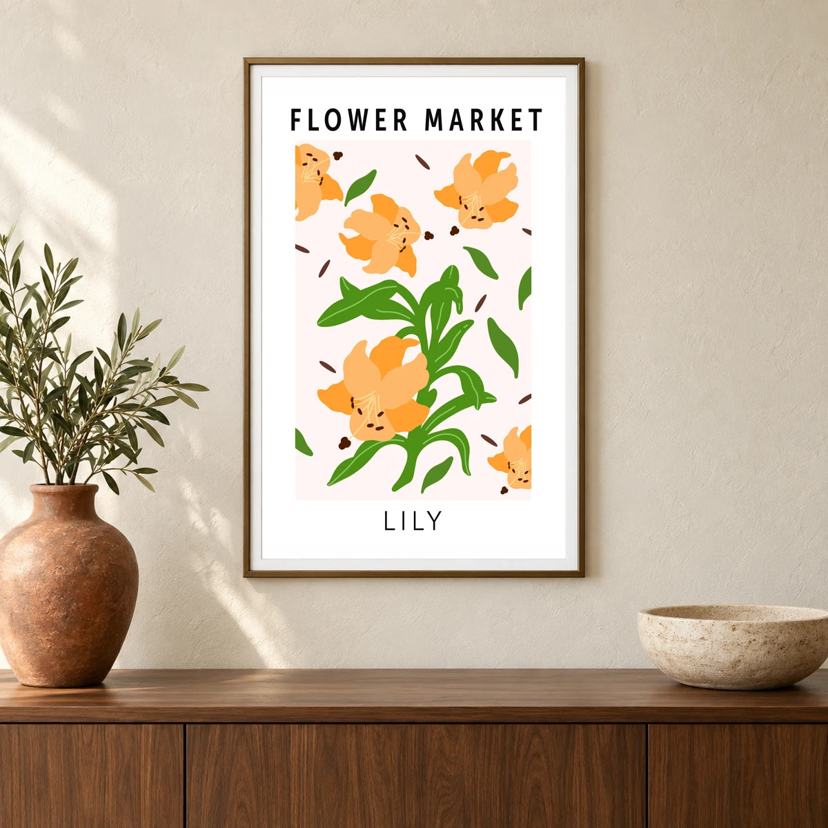 Flower Print LXXIX — Flower & Botanical Prints shown in a styled interior