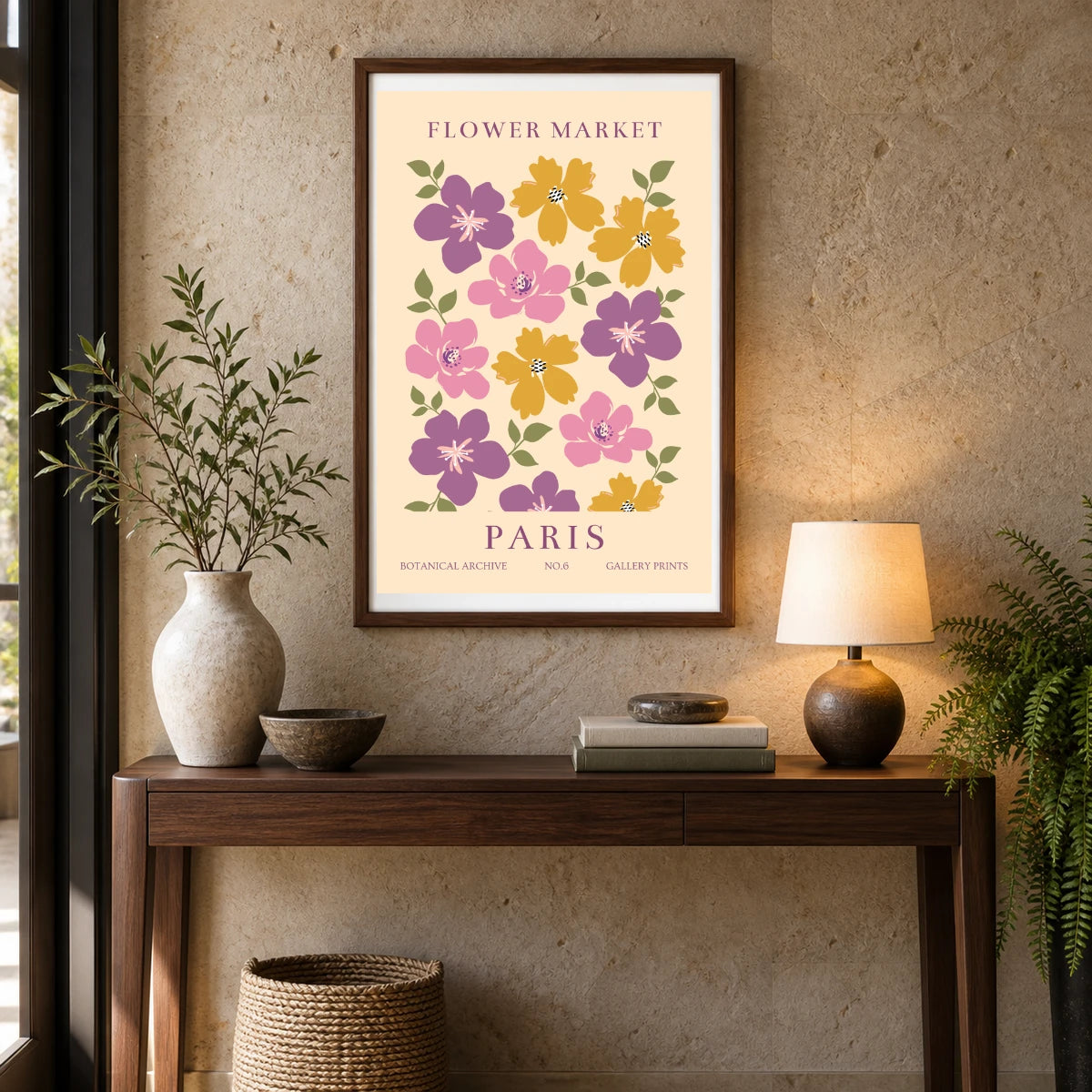 Flower Print LXXX — Flower & Botanical Prints shown in a styled interior