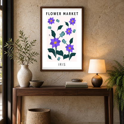 Flower Print LXXXI — Flower & Botanical Prints shown in a styled interior