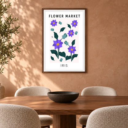 Flower Print LXXXI — Flower & Botanical Prints shown in a styled interior