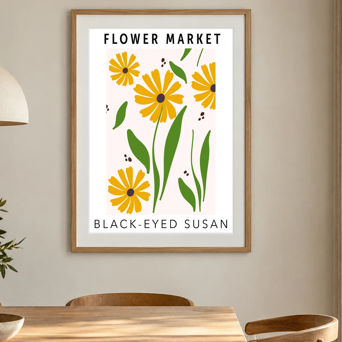 Flower Print LXXXII — Flower & Botanical Prints shown in a styled interior