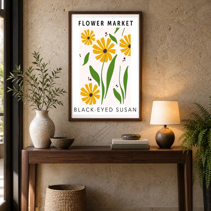 Flower Print LXXXII — Flower & Botanical Prints shown in a styled interior