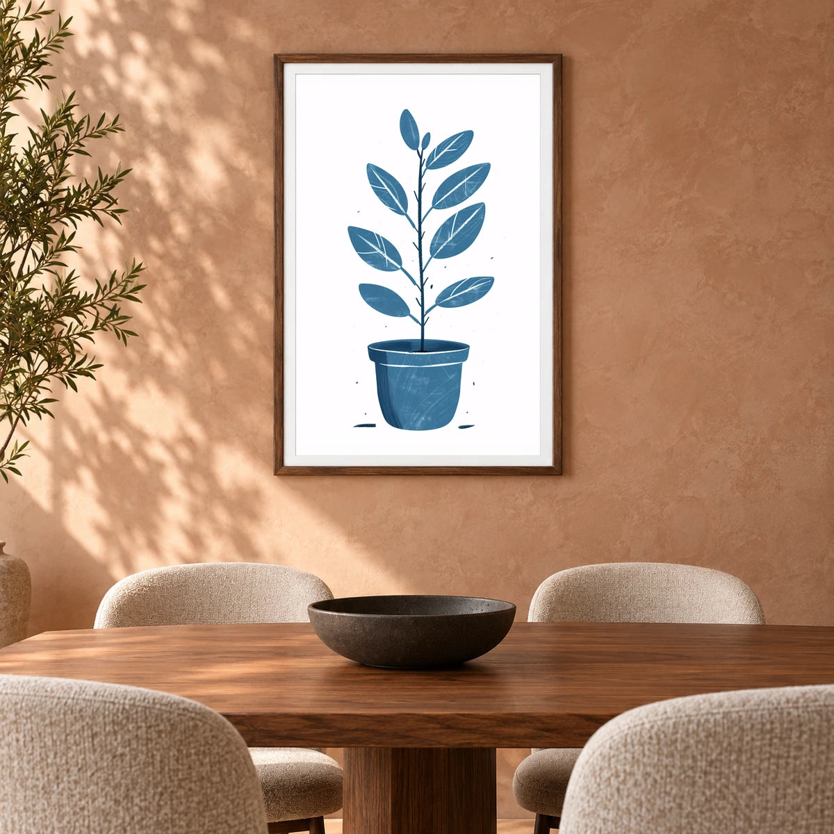 Flower Print LXXXV — Flower & Botanical Prints shown in a styled interior