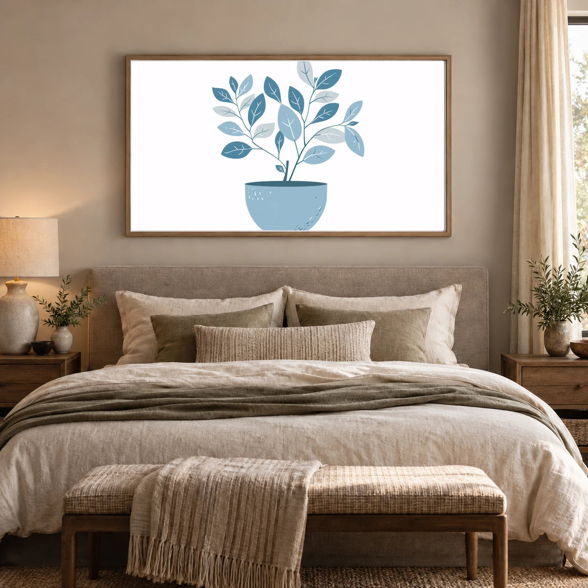 Flower Print LXXXVI — Flower & Botanical Prints shown in a styled interior