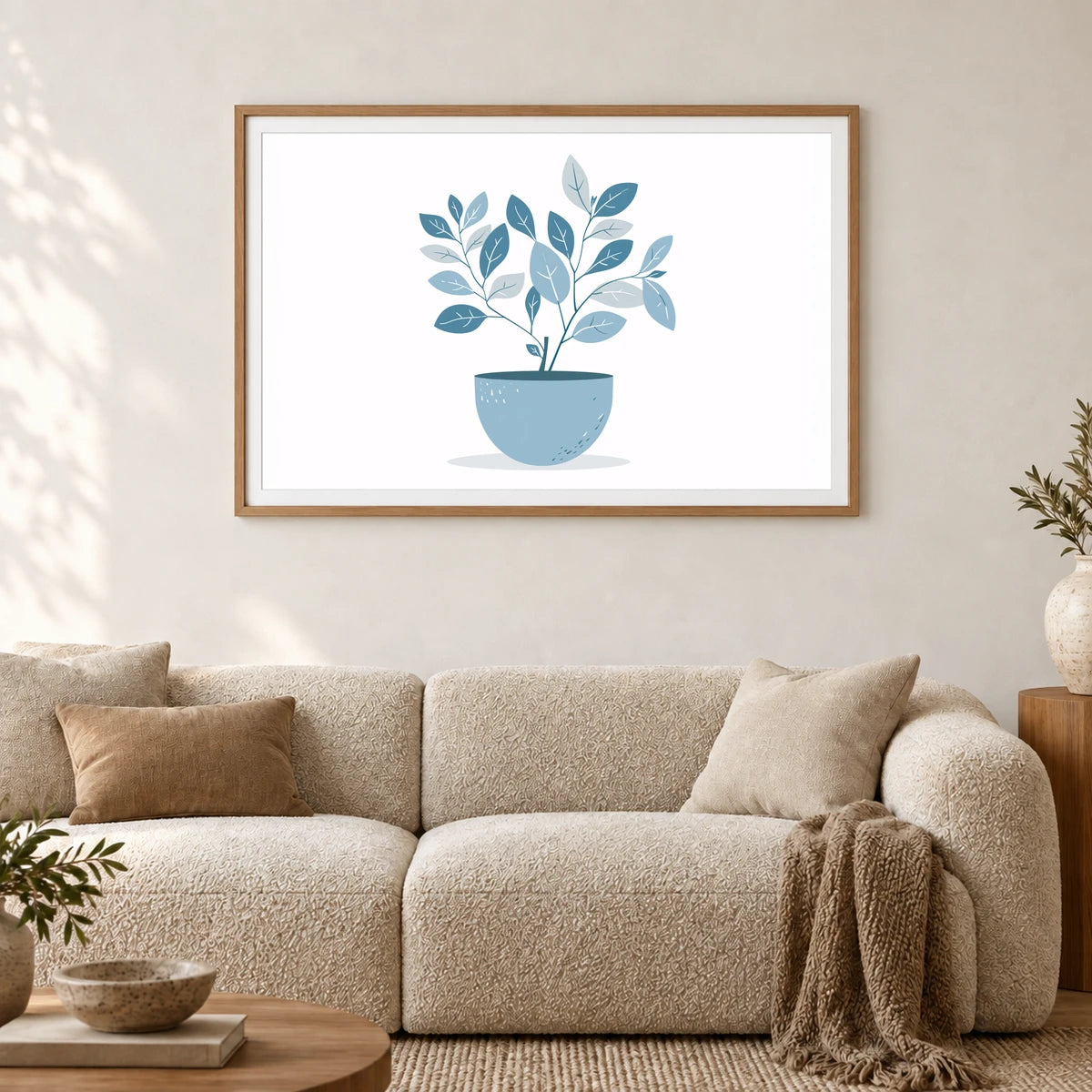 Flower Print LXXXVI — Flower & Botanical Prints shown in a styled interior