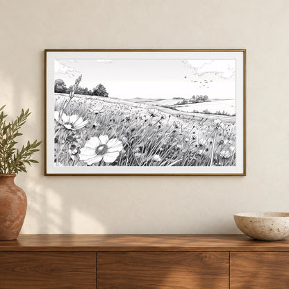 Flower Print LXXXVIII — Flower & Botanical Prints shown in a styled interior