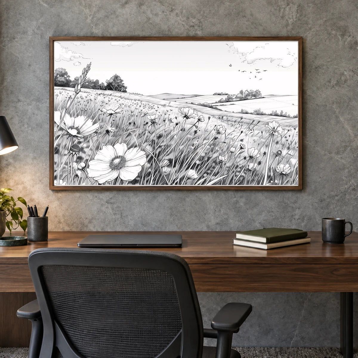 Flower Print LXXXVIII — Flower & Botanical Prints shown in a styled interior
