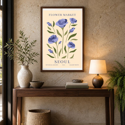Flower Print XCI — Flower & Botanical Prints shown in a styled interior