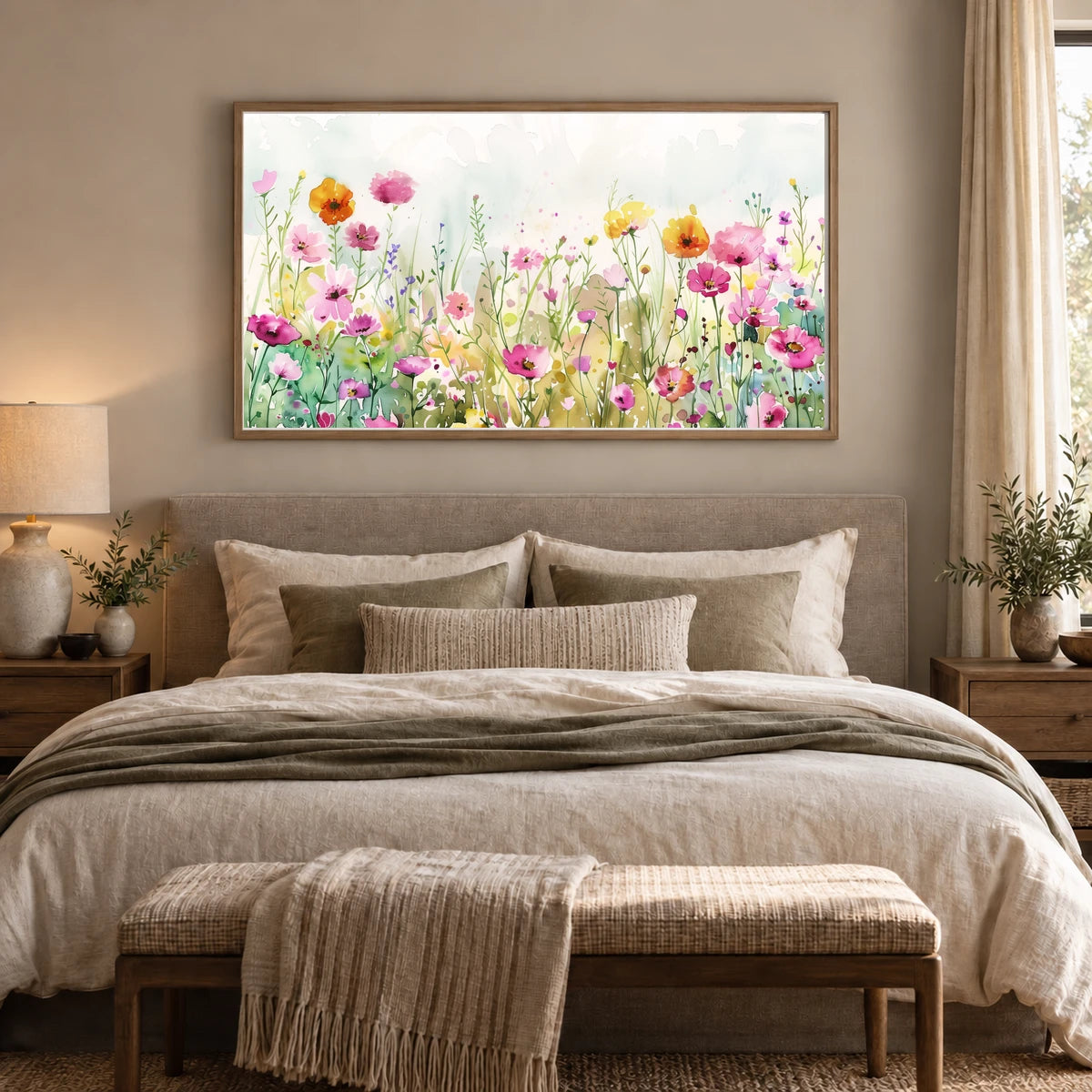 Flower Print XCII — Flower & Botanical Prints shown in a styled interior