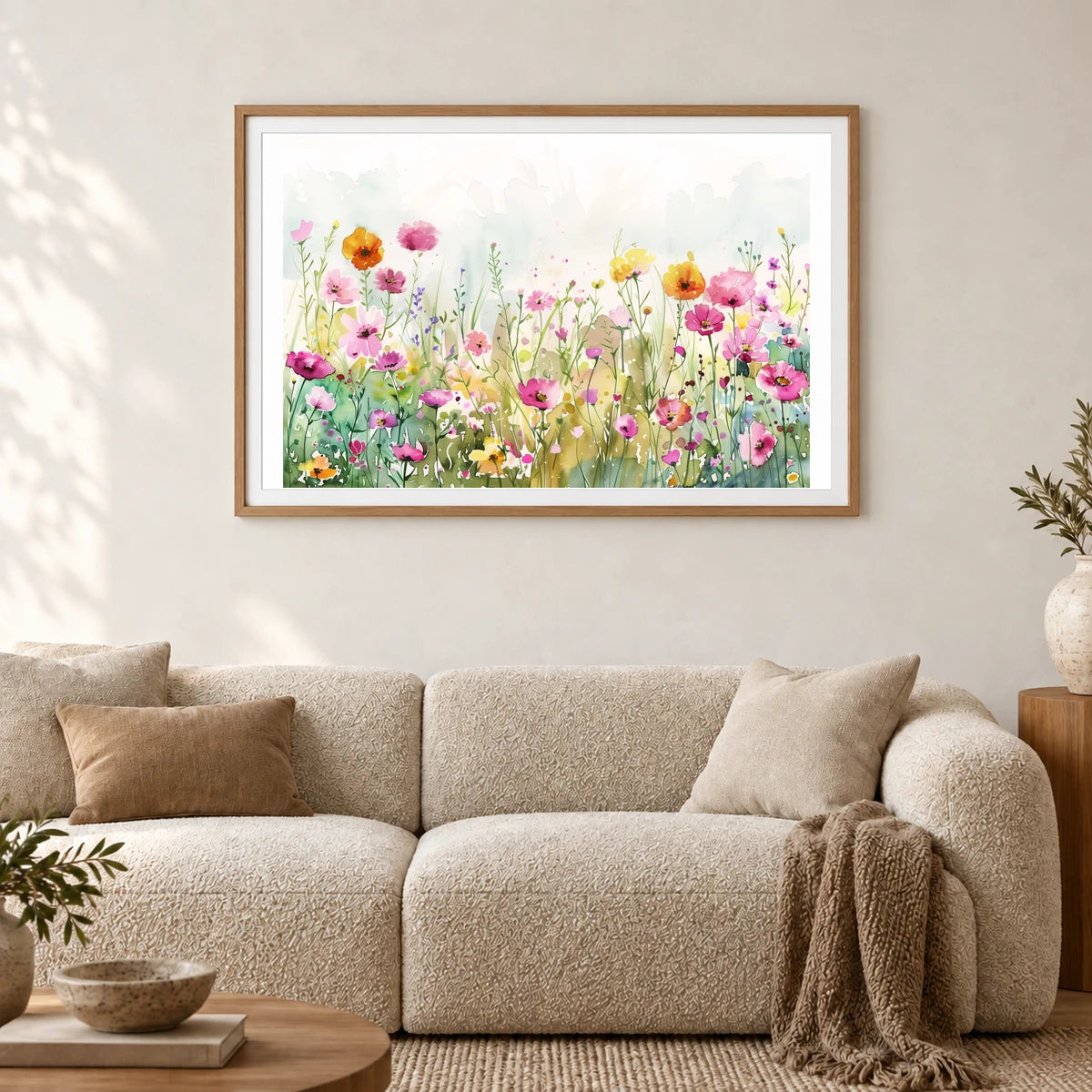 Flower Print XCII — Flower & Botanical Prints shown in a styled interior