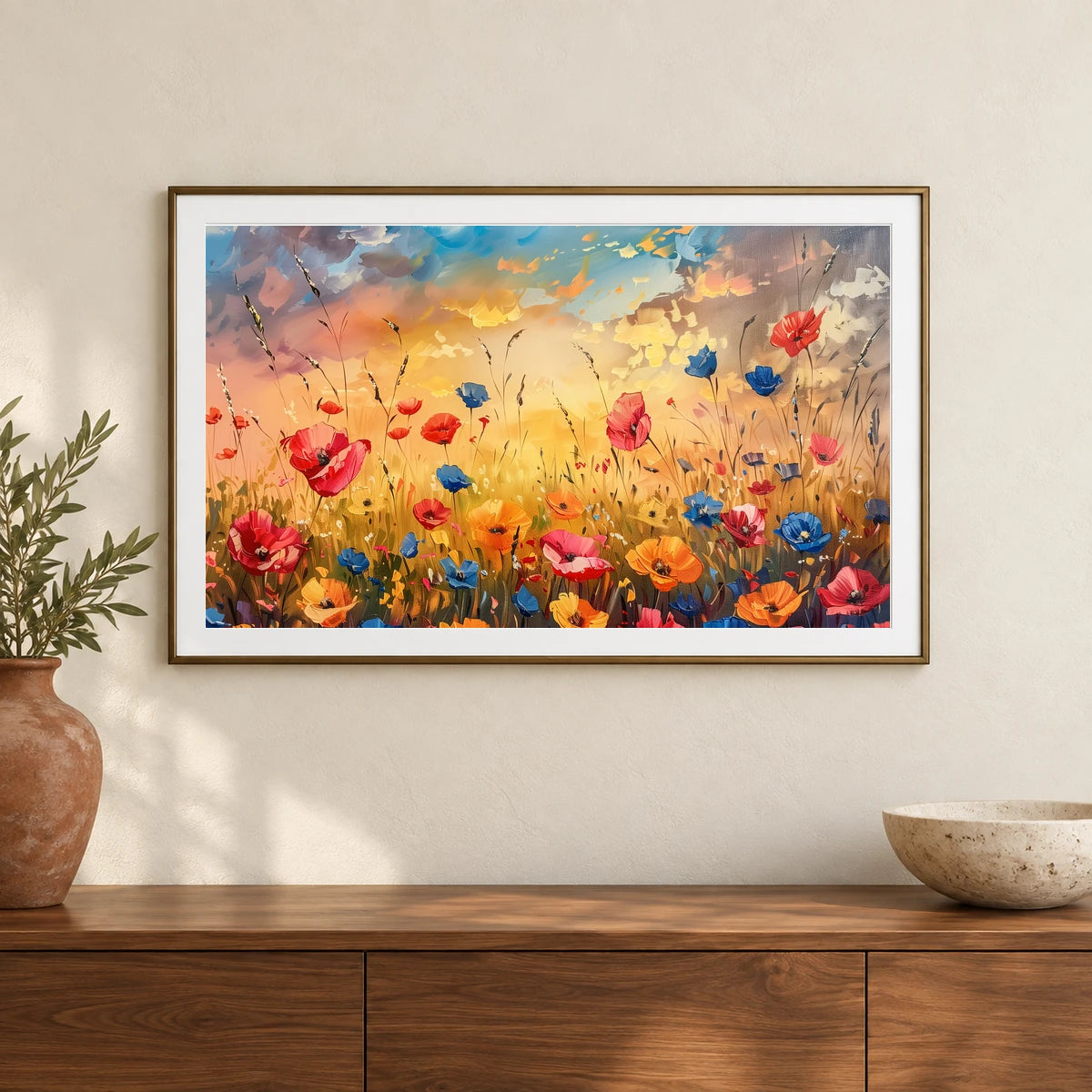 Flower Print XCV — Flower & Botanical Prints shown in a styled interior