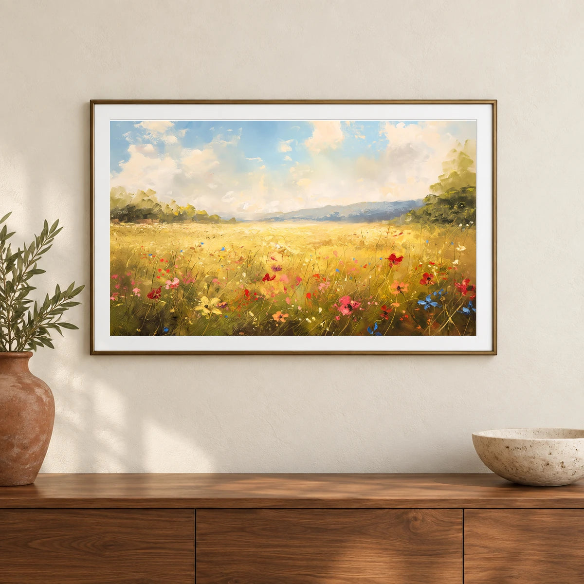 Flower Print XCVI — Flower & Botanical Prints shown in a styled interior