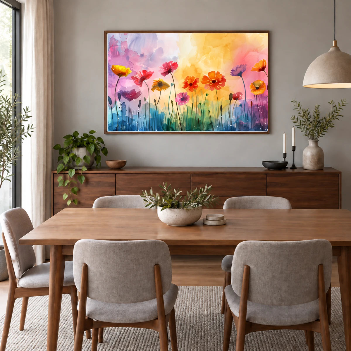 Flower Print XCVIII — Flower & Botanical Prints shown in a styled interior