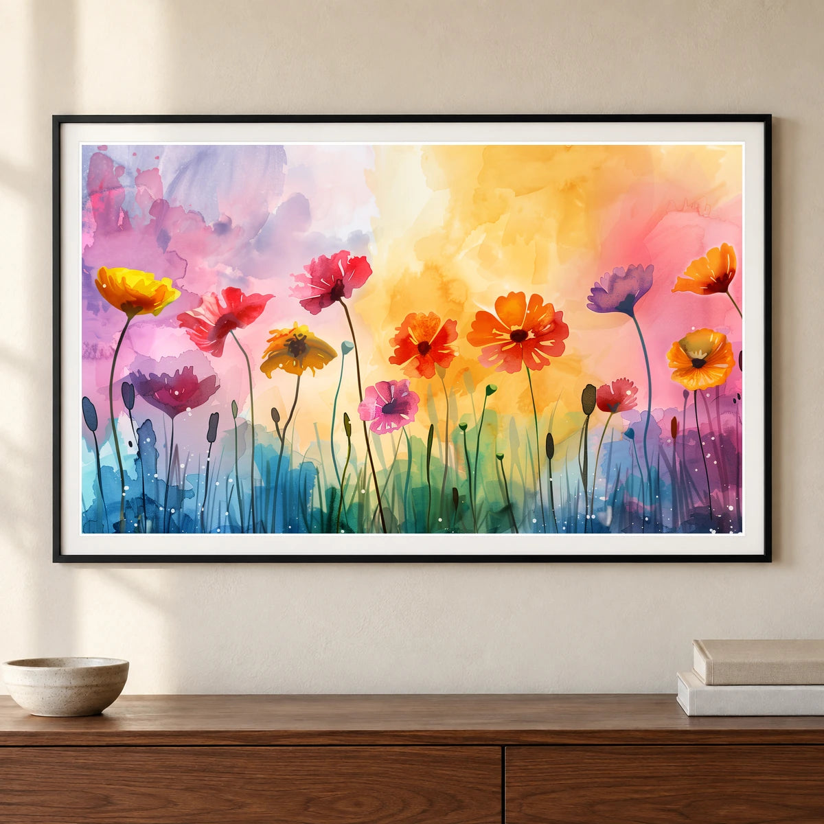Flower Print XCVIII — Flower & Botanical Prints shown in a styled interior