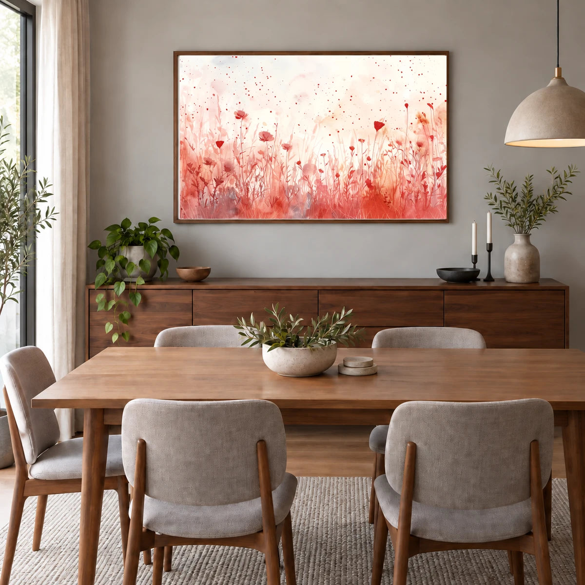 Flower Print C — Flower & Botanical Prints shown in a styled interior