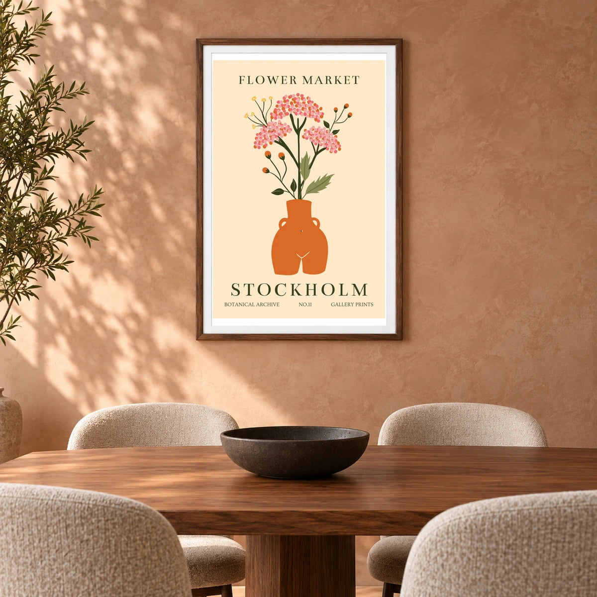 Flower Print CII — Flower & Botanical Prints shown in a styled interior