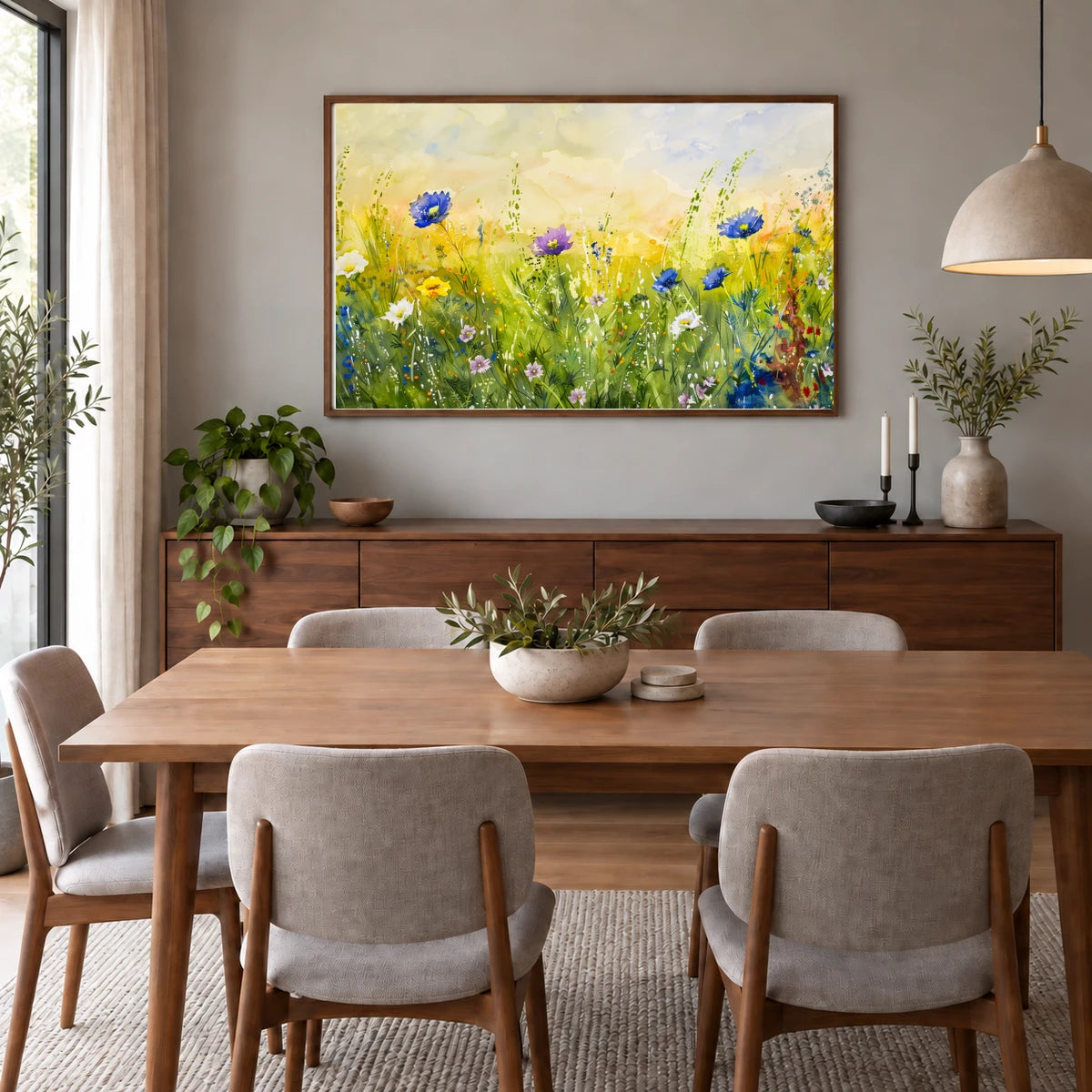 Flower Print CIII — Flower & Botanical Prints shown in a styled interior