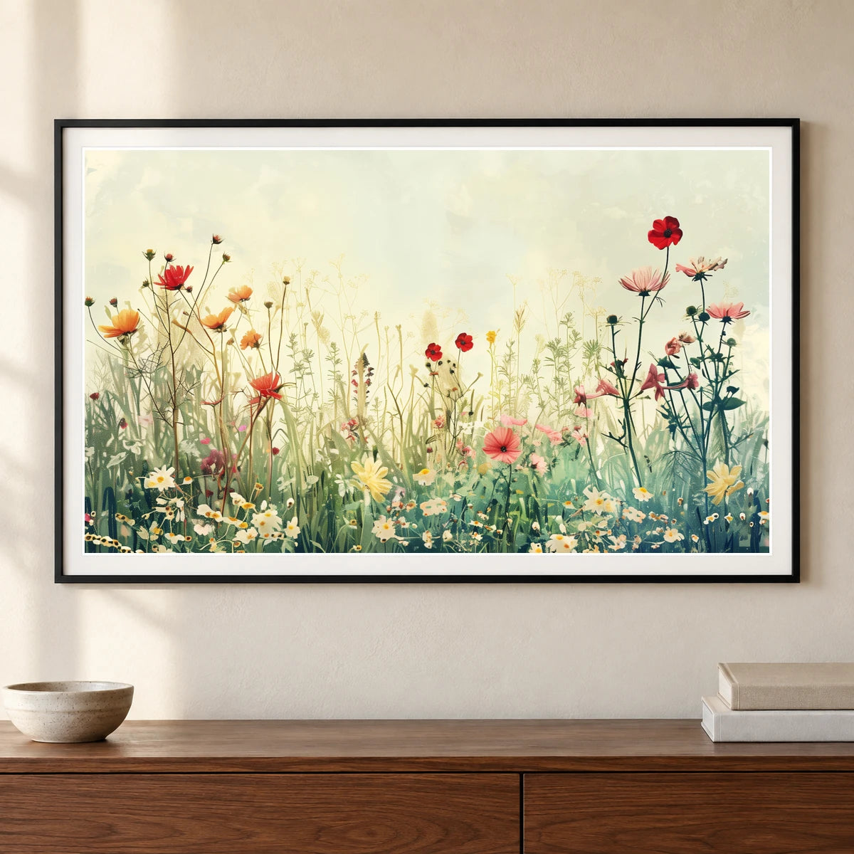 Flower Print CIV — Flower & Botanical Prints shown in a styled interior