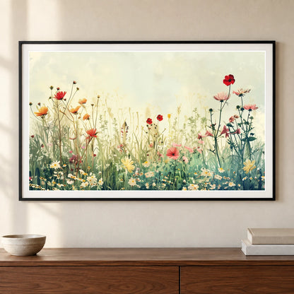 Flower Print CIV — Flower & Botanical Prints shown in a styled interior