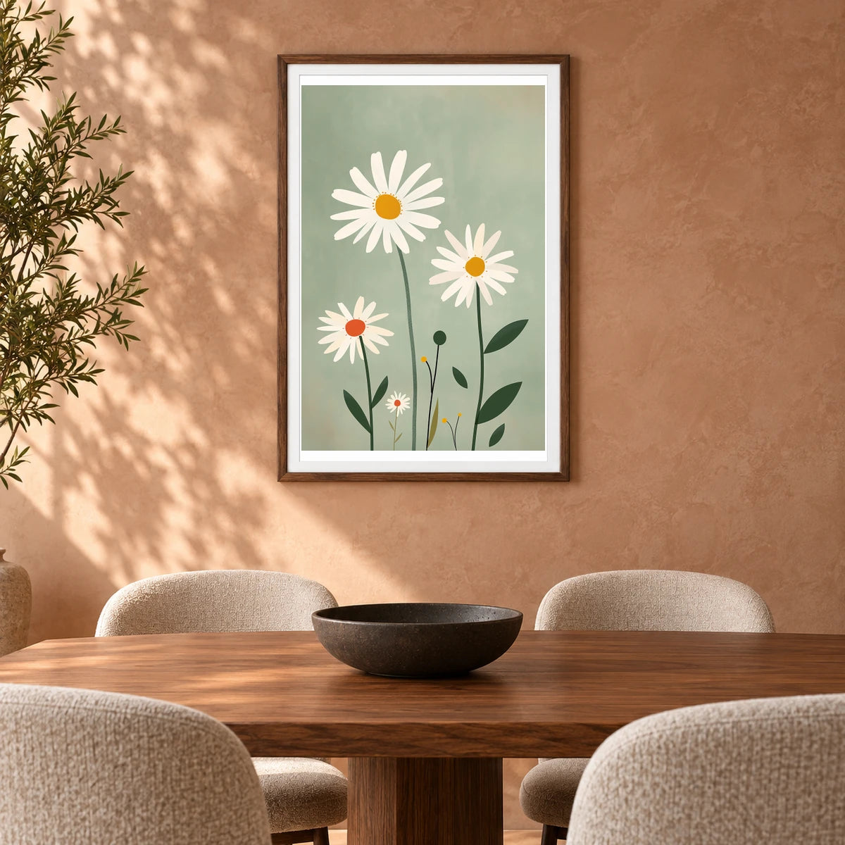 Flower Print CVII — Flower & Botanical Prints shown in a styled interior